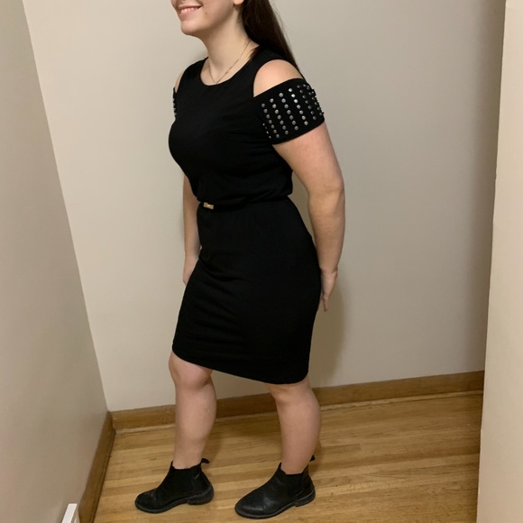 Black Cold shoulder Calvin Klein Dress - Picture 3 of 7